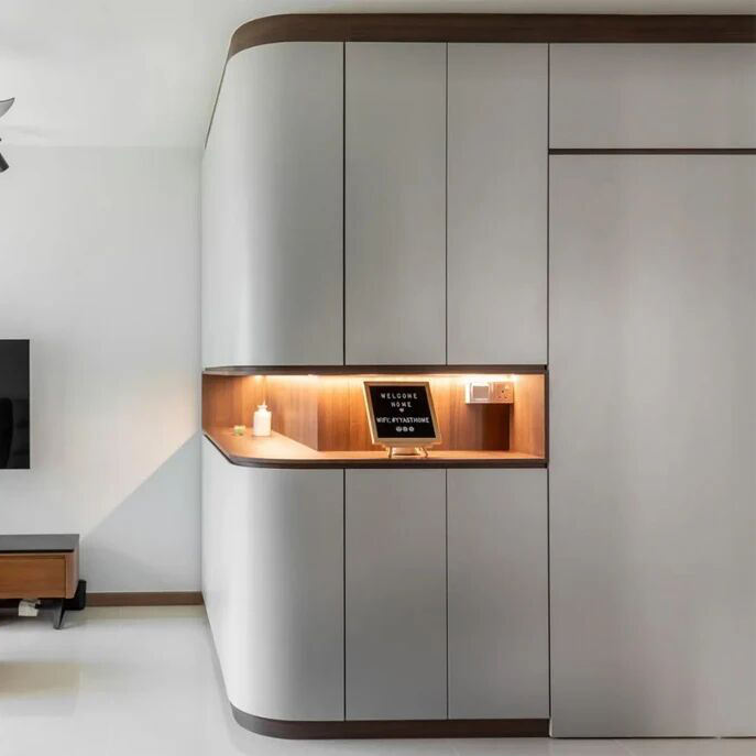 High-Quality Eco-Friendly Durable WPC Bedroom Wardrobe