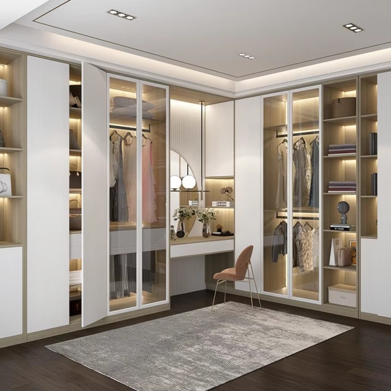 Modern Style Wooden Custom Wardrobe